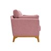 Lorentz Boucle Fabric Lounge Chair in Pink Colour