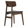 Scandinavian Tacy Dining Chair Brown Walnut Finish
