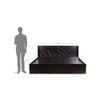 Hera Solid Wood King Size Drawer Storage Bed In Melamine Finish