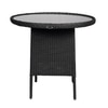 Launceston Wicker Chair In Black Finish
