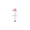 Juniper Zig Zag Iron Floor lamp with Jute Conical Pink shade (Z39)