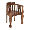 Puchu Solid Wood Arm Chair in Honey Oak Colour