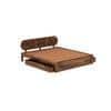 Woodwhiz Solid Wood King Bed With Drawer Storage In Provincial Teak Finish