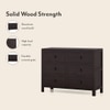 Magellan Solid Wood Chest of 6 Drawers in Mahogany Finish