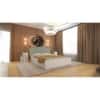 Pingala Engineered Wood Queen Size Bed In White Finish