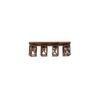 Symmetric Brown Solid Wood Ceiling Light