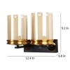 Eliante Modern Wall Lights Mild Steel & Glass Material Antique, Brown & Champaign Finish