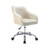 Doe Buck Leisel Modern Off White Velvet Office Chair