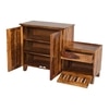 Dolo Sheesham Wood  Shoerack  in Teak Finish