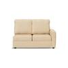 Apollo Sofa (Colour : Pearl, Cushion : Soft, Back Type : High Back, Seating Capacity : Left Aligned 2 Seater + Left Aligned Chaise + Ottoman)