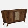 Tivaro Solid Wood  Side Board In Rustic Teak Finish
