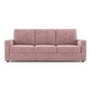Apollo High Back Fabric Sofa (Colour : Desert Rose, Seating Capacity : 3 Seater, Cushion Type : Soft, Back Type : High Back)