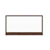 DCanape Spin 1 Engineering Wood Shoe Rack Dark Acacia Frosty White Finish