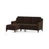 Abbey Sectional Sofa (Colour : Dark Earth, Cushion : Hard, Seater : Left Aligned 2 Seater + Left Aligned Chaise)