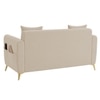 Daraco Velvet 2 Seater Sofa in Cream Color