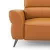 Luca Leather Three Seater Motorized Recliner in Golden Oak