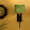 Devansh Metal Electric Wall Light in Black Colour with Green Shade Count of 1 Light