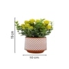 Yellow Artificial Bonsai Plant With Ceramic Pot