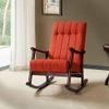 Celsey Solid Wood Rocking Chair in Red Colour