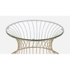 Perth Glass Coffee Table In Gold Finish