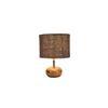 Sara Grey jute & solid wood table lamp