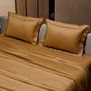 Stoa Paris Satin Bedsheet King Size with 2 Pillow Covers heet King Eternal Glow