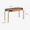 Andaman Teressa Solid Wood Study Table in Black Colour