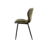 Elm Fabric Dining Chair in Green Colour