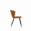 Rustic Metal Dining Chair in Brown Colour