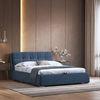 Stanhope Upholstery Hydraulic King Size Bed In Baltic Blue