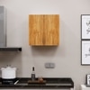 2 Doors Modular Wall Mounted Kitchen Cabinet With Adjustable Shelf In Highland Pine Finish