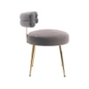Swizzy Solid Wood Accent Chair in Grey Colour
