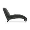 Pion Velvet Chaise Launger in Black Colour