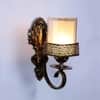 Eliante Solis Antique Gold Iron Wall Light With E27 Holder In Antique Gold Colour