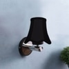 Devansh Metal Wall Mounted Lamp With Black Cotton Shade