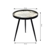 Oalveil Solid Wood Side Table in Black Finish - Set of 2