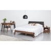 Scandinavian Tucker King Bed Cocoa Finish