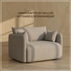 Cozychic Wood 1 Seater With Upholstery Non Storage Sofa In Grey Colour