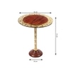 Timber's Solid Wood Side Table in Walnut Brown Finish