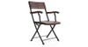 Masai Arm Chair Table Set (Dark Teak Finish)