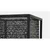 Ansen Black Floor Lamp With Black Metal Base