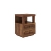 Woodwhiz Solid Wood Bedside Table in Provincial Teak