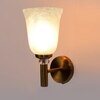 Devansh Metal Electric Wall Light in Gold Colour with White Shade Count of 1 Light