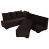 Melo 3 Seater Fold Out Sofa cum Bed  in Brown Colour