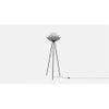 Cleo Off White Floor Lamp With Black Iron Base