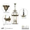 Moorgate 3 Light Dual Mount Ceiling Pendant in Antique Brass