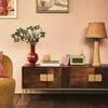 Banner Kiara Solid Wood Large TV Unit in Brown Colour