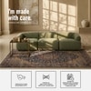 Zenliving Wood 3 Seater With Upholstery Non Storage Sofa In Green Colour