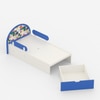 Sweet Slumber Toddler Bed in Blue