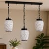 Devansh Solid Wood Electric Wall Light in Brown Colour with White Shade Count of 1 Light